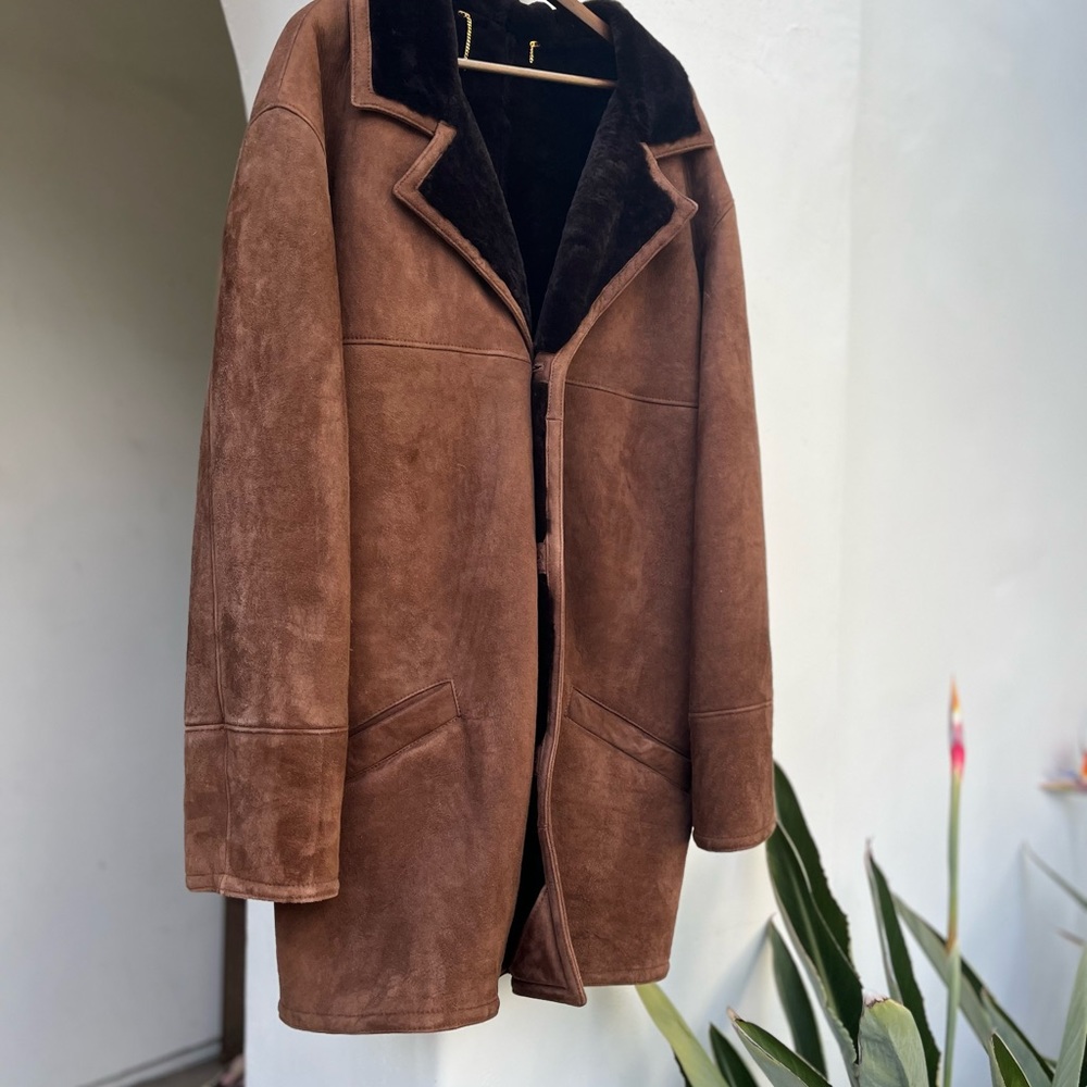 Sawyer of Napa XXL shearling Mens coat excellent condition